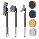 6-in-1 360° Kitchen Brush, Dish Brush Set, Cleaning Brushes for Dishes, Pots, Sinks & Kitchen Utensils, Multi-Purpose Kitchen Supplies,Father's Day