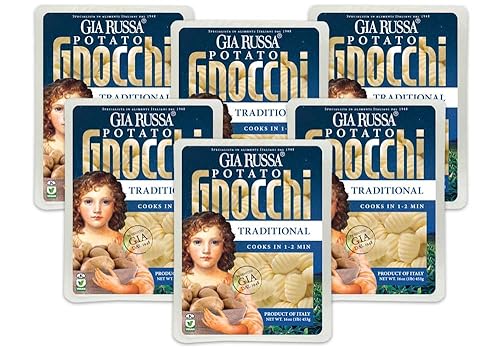 Gia Russa Gnocchi with Potato - Potato Gnocchi, Traditional Italian Potato Gnocchi, Vegan Pasta, Kosher Friendly, Product of Italy, Italian Food