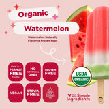 JonnyPops® Organic Watermelon Frozen Pops 8ct