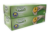 Sunset Brands 200 Disposable Vinyl Gloves, Large Size, Non-Sterile, Easy Slip On/Off, Smooth Touch, Food Service Grade