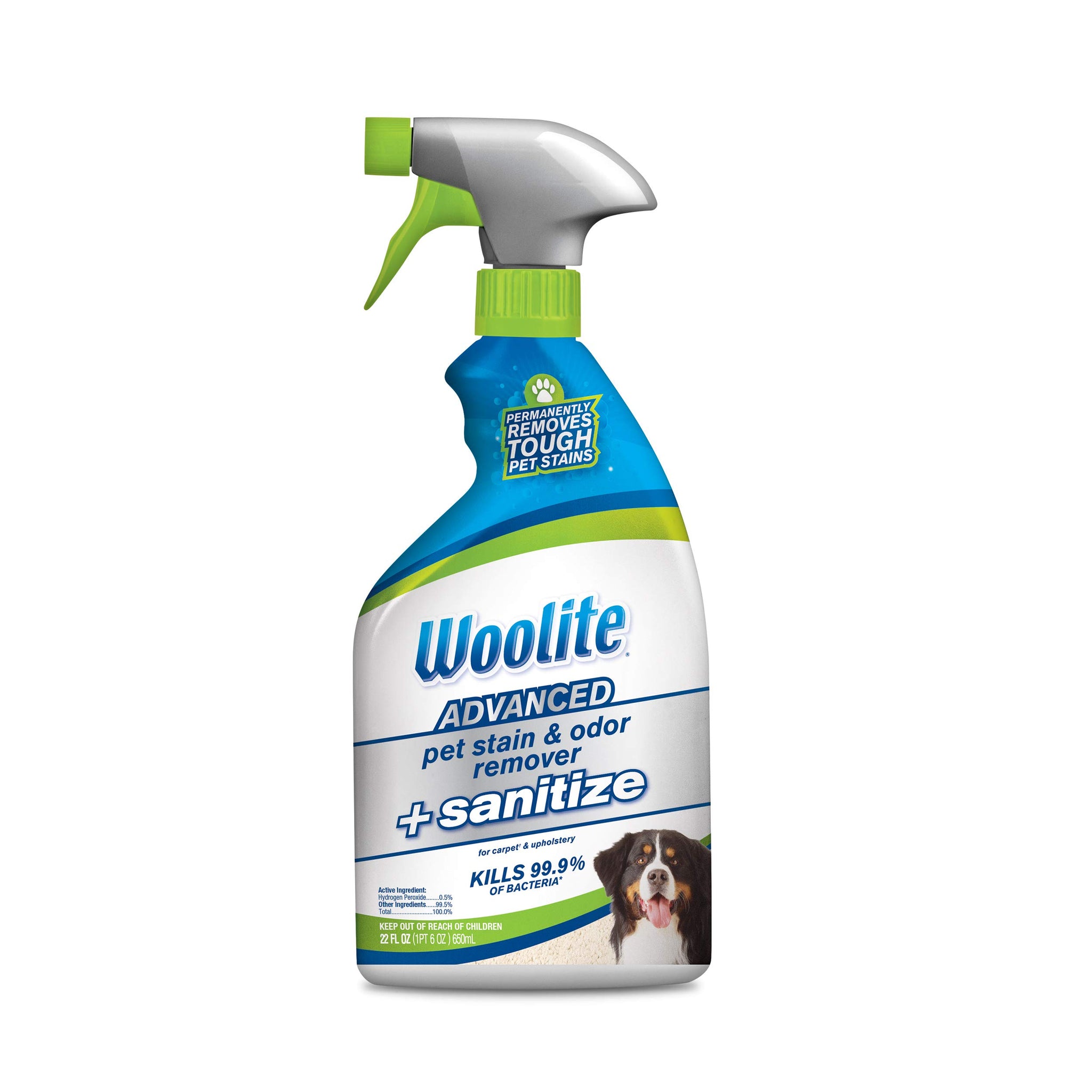 Bissell Woolite Advanced Pet Stain & Odor Remover + Sanitize, 11521 (22fl oz)