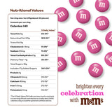 M&M’S WORLD Dark Pink Milk Chocolate Candy - 2lbs of Chocolate Candy Bulk in a Resealable Pack, For Valentine's Day, Birthday Party Favors, Weddings