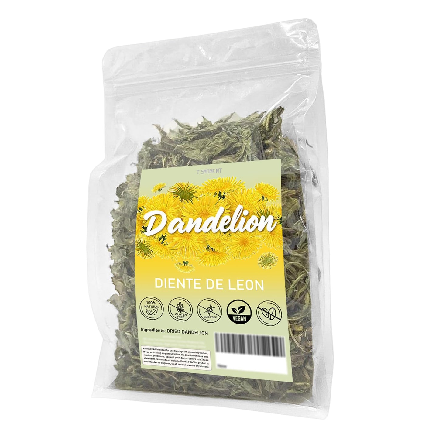 Diente de Leon (Whole Dandelion) - 7 oz Wildcrafted Natural Dandelion Root & Dandelion Loose Leaf Herbal Tea for Digestive Support & Liver and Kidney