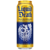 Liquid Death Iced Tea - Dead Billionaire (Black Tea/Lemonade), Less Sugar*, Boost of Caffeine, B Vitamins, No Artificial Sweeteners, King Size 19.2 Fl