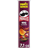 Pringles Potato Crisps Chips, Lunch Snacks, On-The-Go Snacks, Party Stack, BBQ, 7.1oz Can (1 Can)