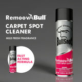 RemoovABull Carpet & Upholstery Stain Remover - Fast Acting, Powerful Cleaner for Oil, Grease, Dirt, Coffee, Urine & More - Ideal for Car Interiors