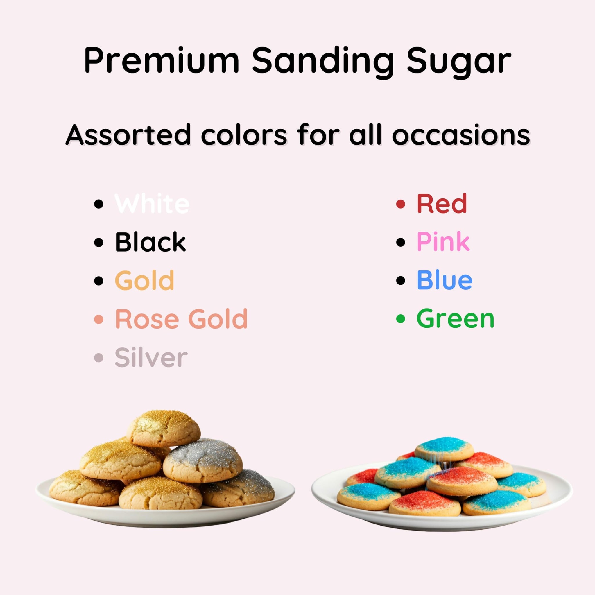 Bakerpan Red Sanding Sugar for Baking & Cookie Decorating - 5 Ounce Edible Red Sugar Sprinkles for Cookies, Cakes, Cocktails & Mother Day Decorations