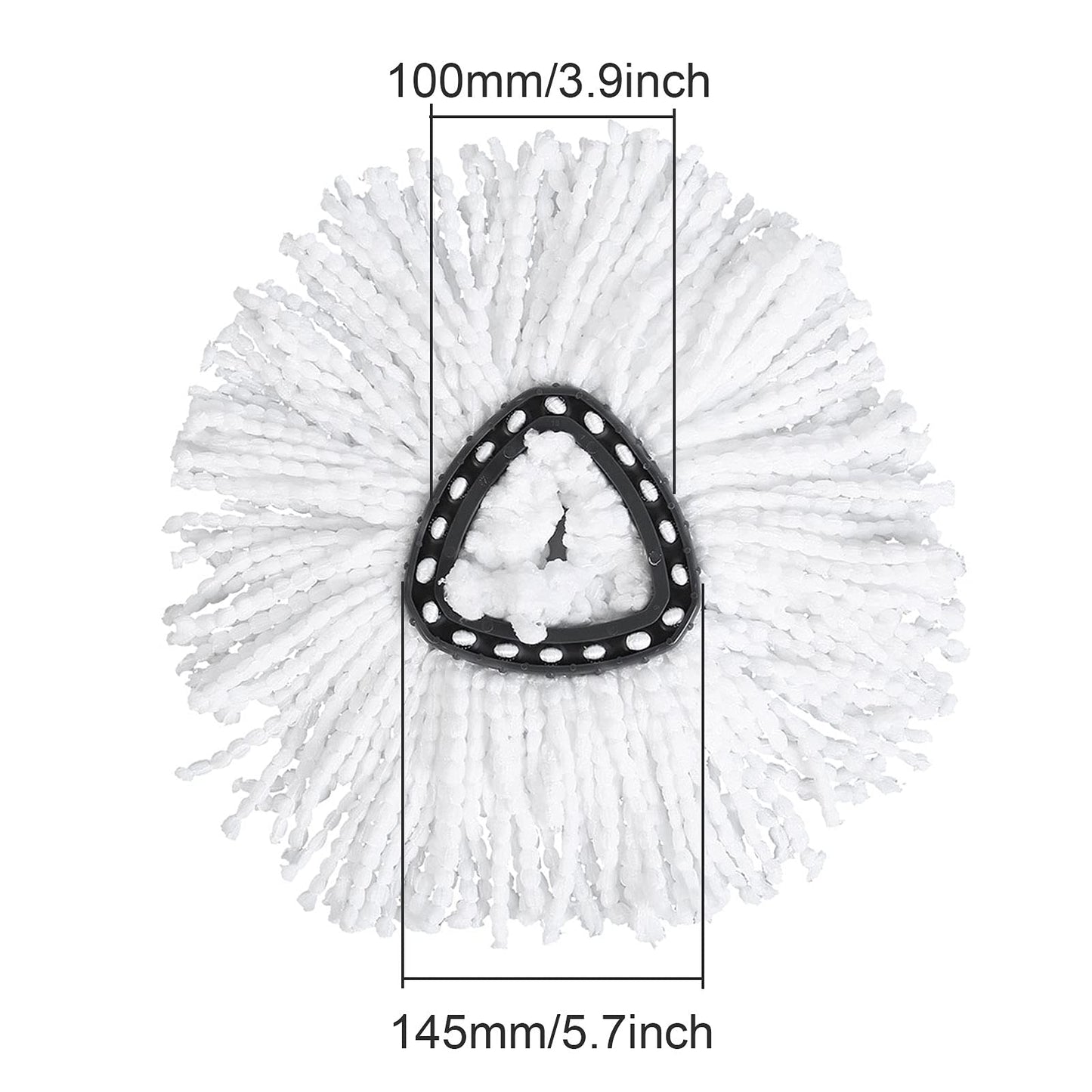 Carkio 4PCS Replacement Microfiber Spin Mop Head Refills Compatible with O-Cedar EasyWring Mop