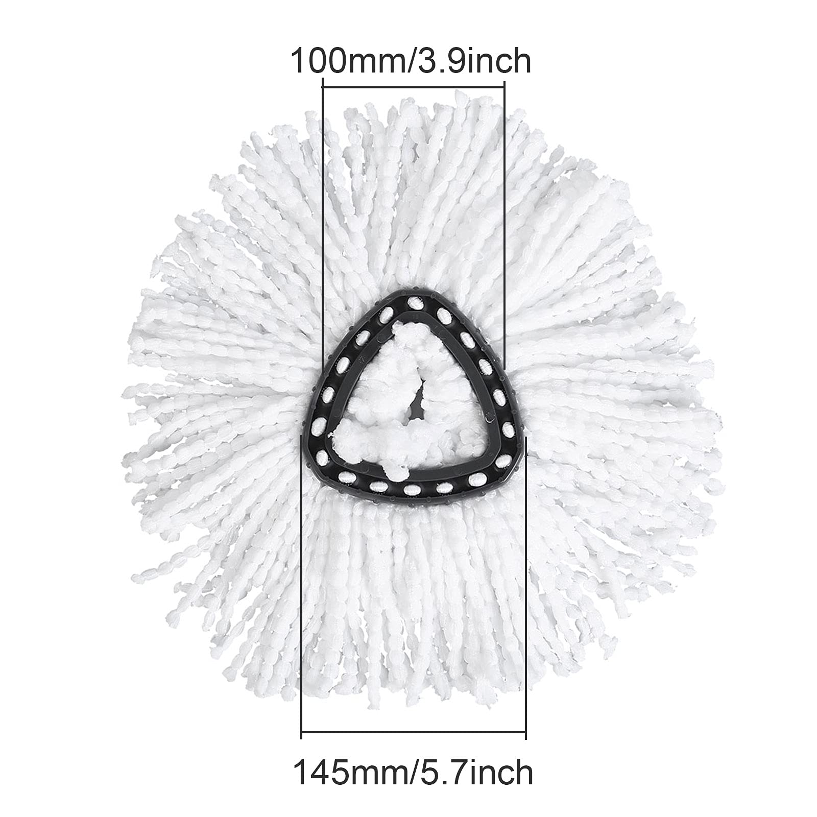 Carkio 4PCS Replacement Microfiber Spin Mop Head Refills Compatible with O-Cedar EasyWring Mop