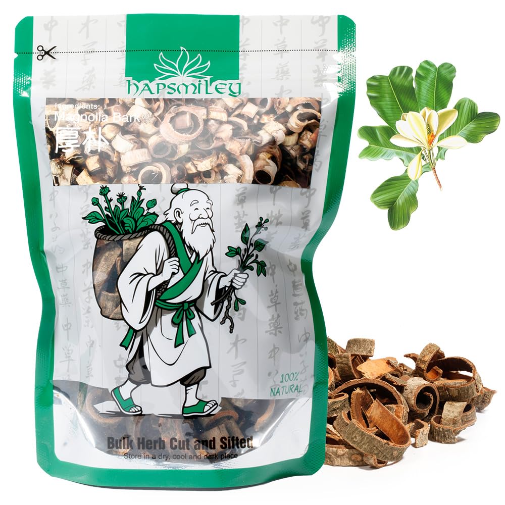 Hapsmiley Magnolia Bark (Magnoliae Officinalis Cortex/Hou Po/??) Dried Bulk Herbs - 3.5 oz (100g)
