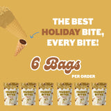 Muddy Bites Waffle Cone Snacks Bite Sized Chocolate Filled Waffle Cones for Snack or Dessert, Hot Cocoa, Made with Cane Sugar, Non-GMO, Kosher (Hot