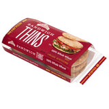 Arnold 100% Whole Wheat Sandwich Thins Rolls, Sandwich Rounds Free From Artificial Colors, Flavors and Preservatives, 6 Sandwich Rolls