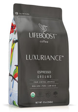 Lifeboost Organic Espresso Ground Coffee - Non-GMO Low Acid Single Origin USDA Shade Grown Organic Espresso Coffee - Third Party Tested For Mycotoxins