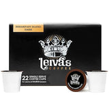 Leiva’s Guatemalan Single Serve K-cups Coffee Pods (22 Count) - Small Batch, Breakfast Blend Dark Roast Capsules - Rich, Bold & Balanced Flavor