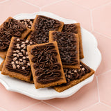 Sweets Indeed Dye Free Chocolate Sprinkles 6 Cell Jar - No Artificial Dyes Quins, Jimmies and Star Sprinkles for Baking & Decorating Cupcakes