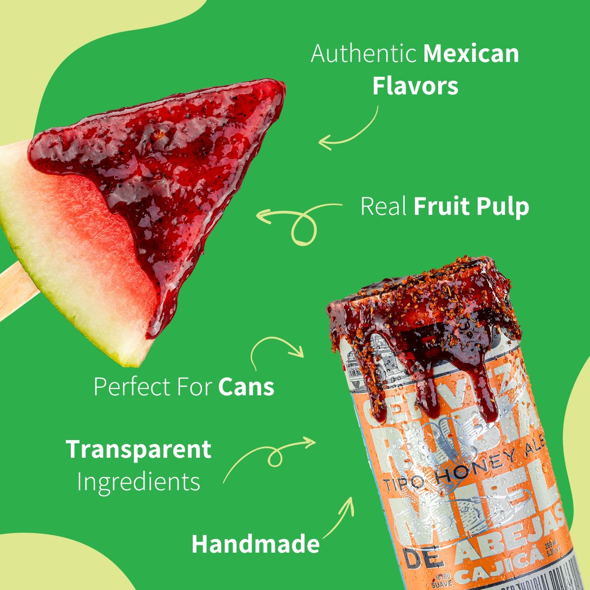 CHILEMOY Rim Dip Chamoy | Handcrafted Mexico | Chamoy Rim Paste for Cocktails, Seltzer, Michelada Rim Dip | Tajin Rimmer for Cocktails 8oz Original