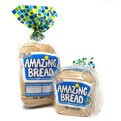 Jim's Amazing Bread/Sliced Whole Cell Wheat Bread 2lb / Gluten Inactive / 5g of Fiber/ 6 All-Natural Ingredients/Non-GMO/Delicious and Healthy (2
