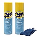 Zep Foaming Wall Cleaner 18 oz (2 Units) and a Blue Microfiber Rag ECBD026-2-Pack Paint-Safe Cleaner for Wall Scuffs Marks and Grease with a Reusable