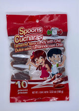MDM SPOONS CHUCHARAS TAMARIND FLAVOR CANDY 10PC BAG 3.53OZ