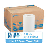 Georgia-Pacific, Pacific Blue Ultra, 9" Paper Towel Rolls (26610), White, 6 Rolls per Case, 400' per Roll