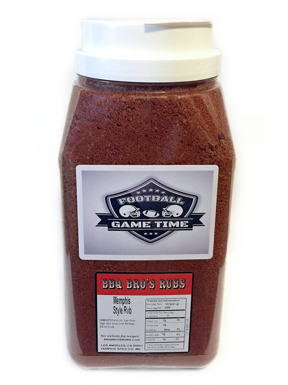 BBQ BROS RUBS (Memphis Style 5 LBS) - Barbecue Seasonings - BBQ Spices - Dry Rub- Handcrafted BBQ Rubs for Grilling, Cooking & Smoking - Use as a Meat