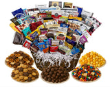 Handcrafted Gift Basket with Chocolates, Cookies, Snacks & Candy. Perfect for Birthdays, Sympathy, Holidays, Clients & Thank You Gifts (Standard