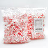 Peppermint Candy Bulk 1 lb - Red and White Mints Twists, Individually Wrapped, Natural, Gluten Free, Vegan Friendly