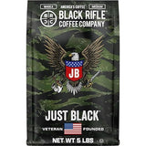 Black Rifle Coffee Company Just Black, 5 lb Bag, Whole Bean Coffee Medium Roast - Roasted Blend Made from Arabica Beans - Colombian & Brazilian Beans