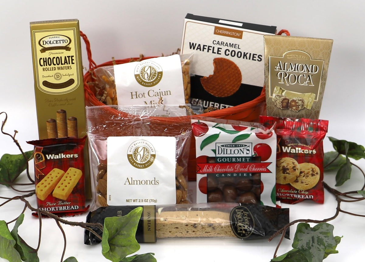 Gift Basket Village: V.I.P. Gourmet Snacks - Deluxe Sausages, Nuts, Cheeses, and Snacks Assortment