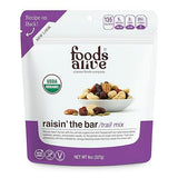 Foods Alive Raisin' the Bar Trail Mix 8oz - Organic and Kosher Raisin-Berry Blend of Cashews, Pecans, and Pumpkin Seeds