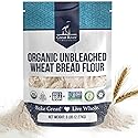 Great River Milling Organic Unbleached Wheat Bread Flour | Artisan Bread Flour for Baking | Multi-Purpose Wheat, Unbromated, Non-GMO, Kosher | 5 Lb