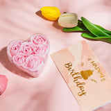 LA NOVO Birthday Gift Baskets for Mom, 12pcs Pink Rose