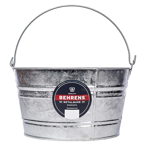 Behrens Hot-Dipped Galvanized Steel Utility Pail 4-1/4 Gallon