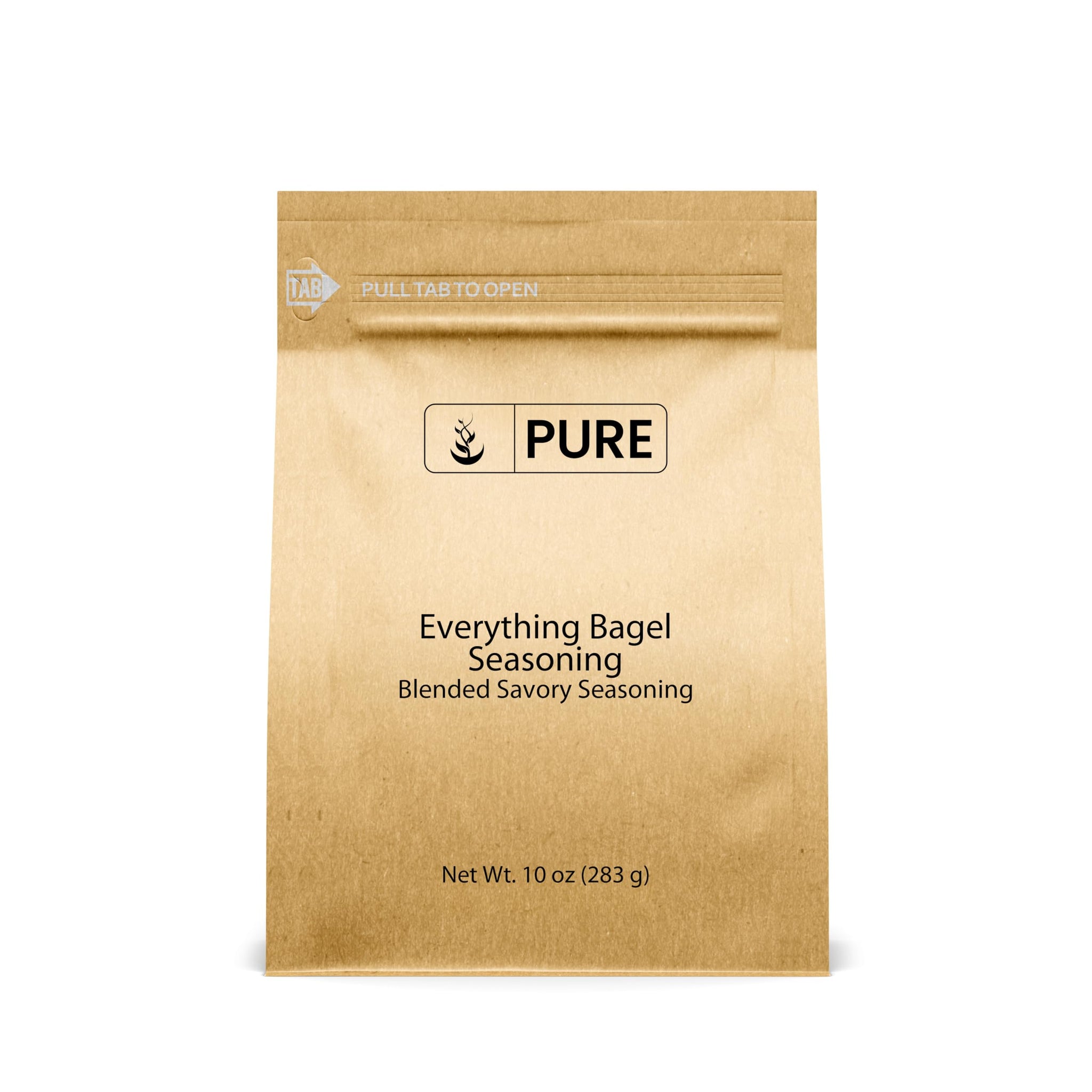 Pure Original Ingredients Everything Bagel Seasoning (10 oz) Add Flavor & Texture, Mix Of Sesame Seeds, Garlic, Onion & Salt