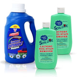 SOILOVE Stain Remover 16oz (2 Pack) + LA's Totally Awesome Laundry Detergent, Oxygen, 64oz (1 Pack) - Ultimate Laundry Solution for Tough Stains