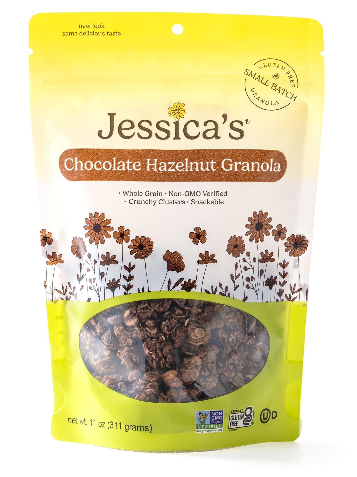 Jessica’s Chocolate Hazelnut Granola - Handmade, Non-GMO, Gluten-Free, Whole Grain, 11oz