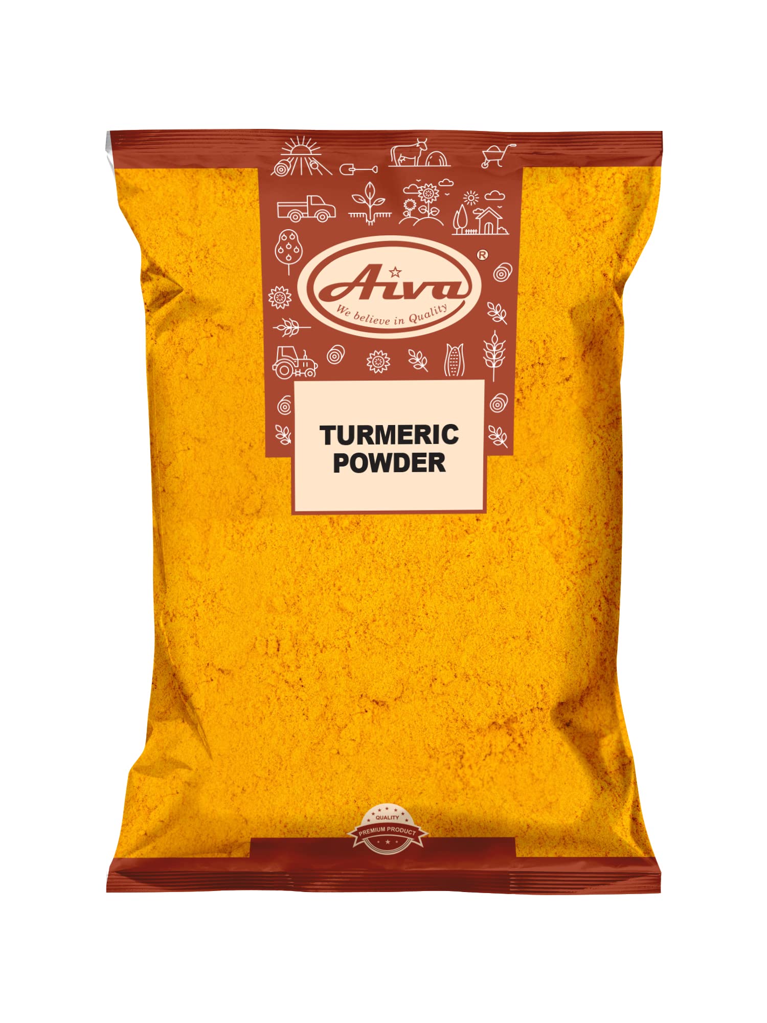 Aiva Turmeric Root Ground Powder | Haldi Root Powder (14 oz Pack Of 20)