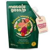 Masala Gossip Spinach Masala Simmer Sauce 10 oz - Authentic Curry Sauce - Plant-Based, Gluten-Free, Seed Oil Free, No Artificial Preservatives - 10 oz