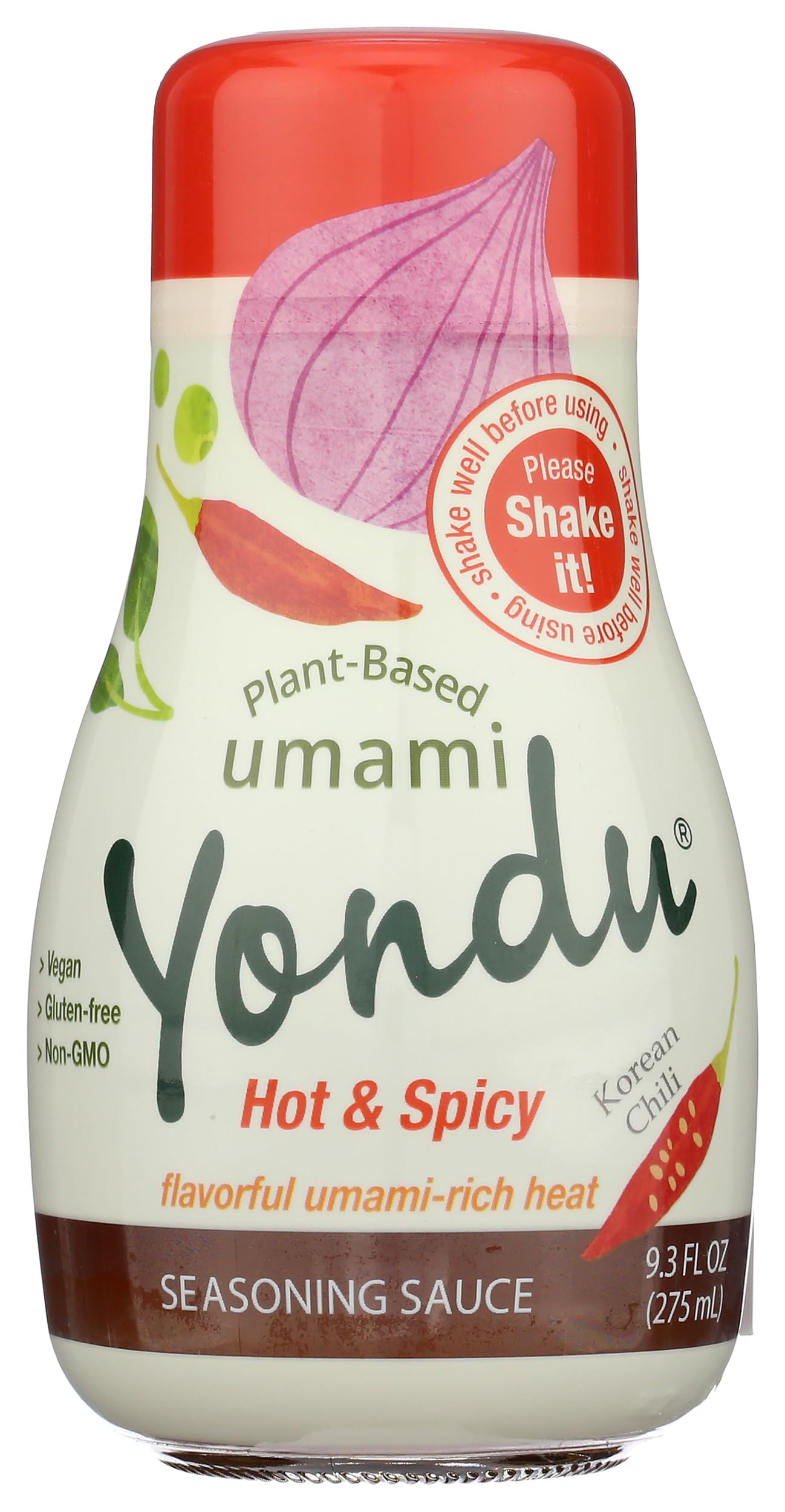 Sempio Plant-Based Umami Yondu Hot & Spicy Veggie Seasoning Sauce, Vegan Friendly, Gluten Free & Non-GMO, 9.3 Fluid Ounce (Pack of 6)