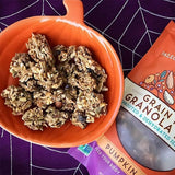 Lark Ellen Farm Grain-Free Granola, Certified Organic Raw Sprouted Vegan Clusters, Paleo & Crunchy Gluten-Free Bites for Cereal or Yogurt, Pumpkin Fig
