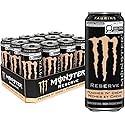 Monster Energy Reserve Peaches N' Crme Flavored Energy Drink, 175mg Caffeine, 473mL Cans, 12 Pack