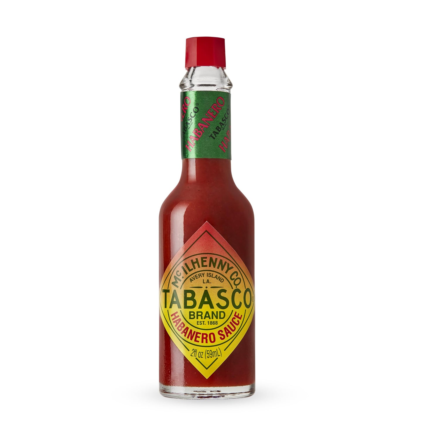 TABASCO® Brand Habanero Sauce, Spicy & Fruity Habanero Hot Sauce, Glass Bottle, Jamaican-Style, Packed with Heat, Great for Wing Sauce, Shrimp Kabobs