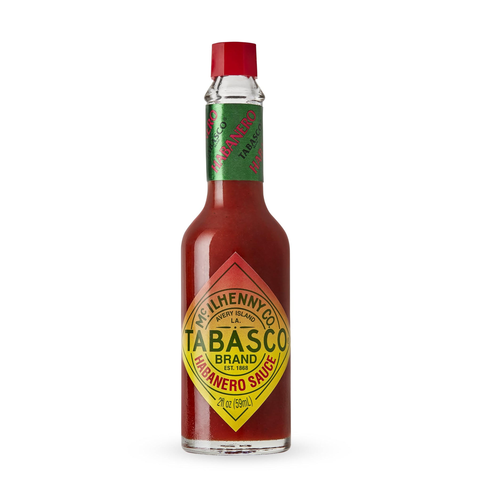 TABASCO® Brand Habanero Sauce, Spicy & Fruity Habanero Hot Sauce, Glass Bottle, Jamaican-Style, Packed with Heat, Great for Wing Sauce, Shrimp Kabobs