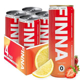 FINNA Energy Drink - Lightly Carbonated, 13 Ingredients for Focus, No Jitters, Less Preservatives, Low-Calorie, Suitable for Work, School & Gym