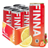 FINNA Energy Drink - Lightly Carbonated, 13 Ingredients for Focus, No Jitters, Less Preservatives, Low-Calorie, Suitable for Work, School & Gym