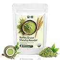 Ceremonial-Grade Matcha Powder Barley Grass Matcha Powder with L-Theanine & EGCG | Premium Blend for Calm Energy, Focus & Antioxidants | Supports Body