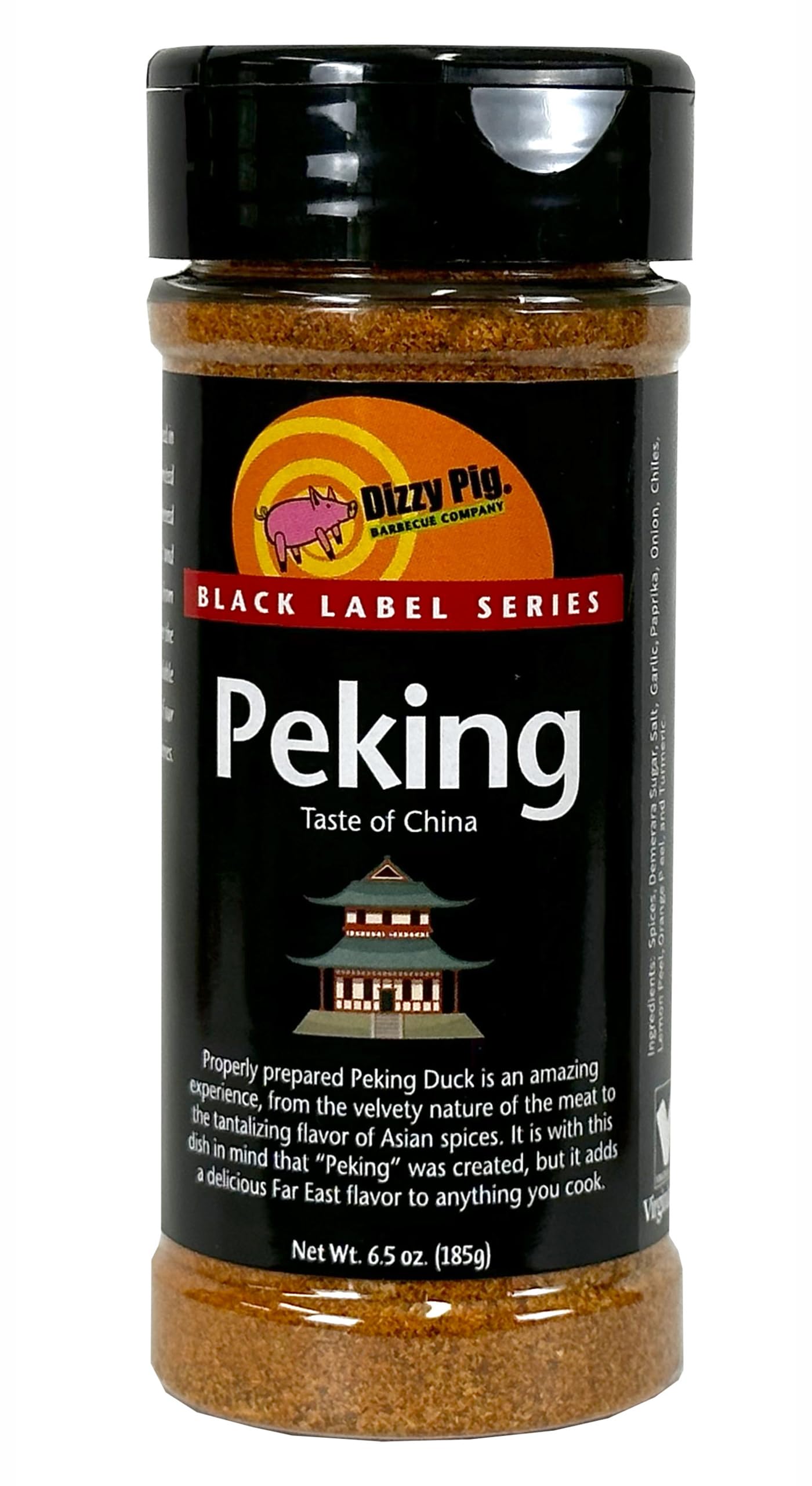 Dizzy Pig Peking Chinese-Style Seasoning Rub (8oz Shaker) - Seasons 30+lbs of Food - Hand Made in the USA - MSG Free, Gluten Free