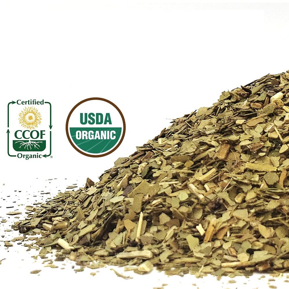 GOYERBAMATE Premium Organic Yerba Mate (Smoke Free, Pure Leaf) 4 x 500g (1.1 lbs)