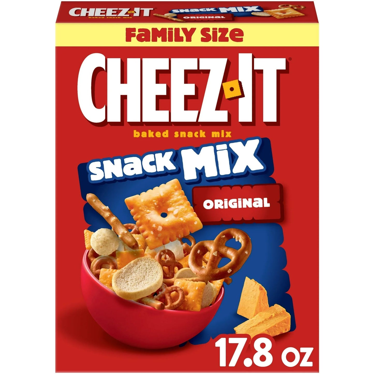 Salutem Vita - Cheez-It Original Snack Mix, Lunch Snacks, 17.8 oz, Gift Set - Pack of 3