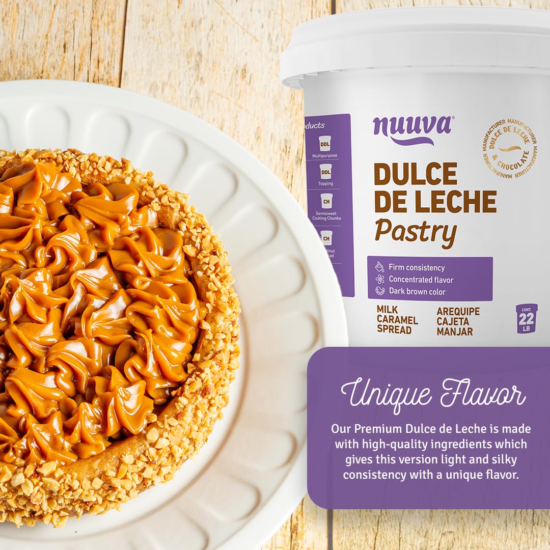 Nuuva Foods Dulce de Leche Repostero Pastry | Authentic Creamy Caramel Spread for Baking | Perfect for Desserts & Pastries (2.5 lbs)